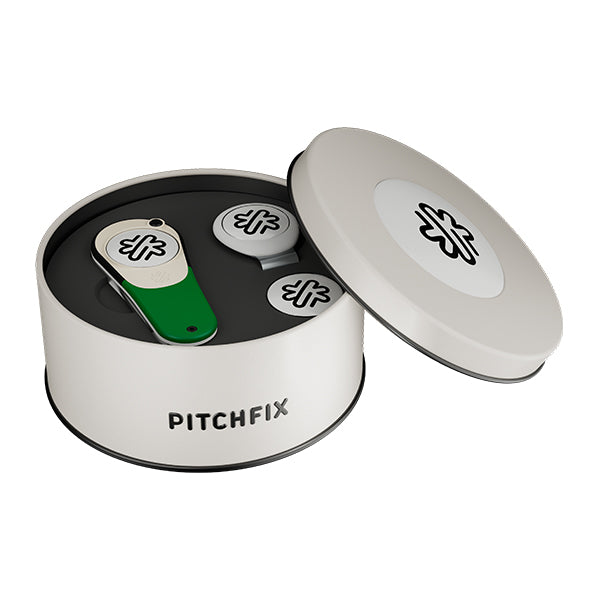 New Round Golf Gift Tin with New XL and Hat Clip