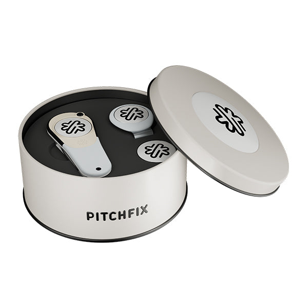 New Round Golf Gift Tin with New XL and Hat Clip
