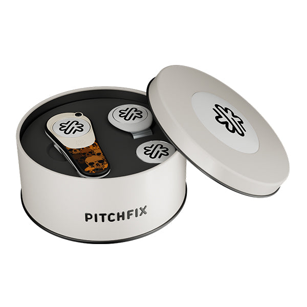 New Round Golf Gift Tin with Ultima and Hat Clip