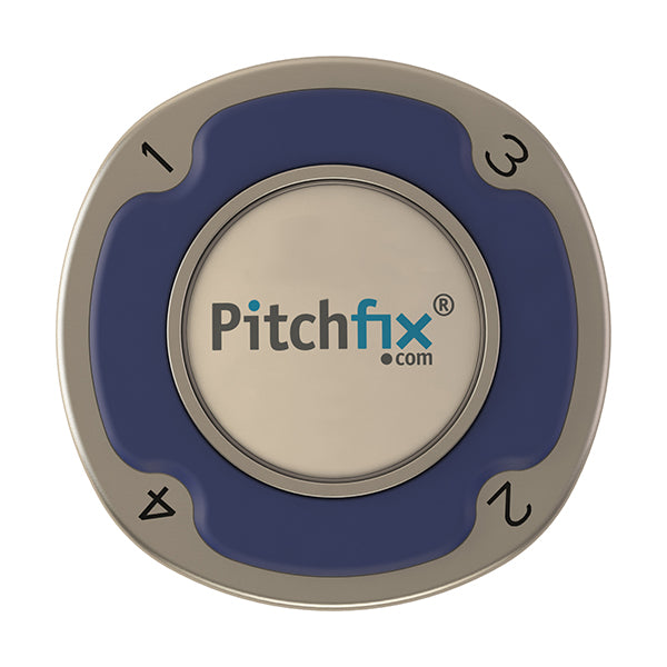 Blue Pitchfix Multimarker Chip Golf Ball Marker