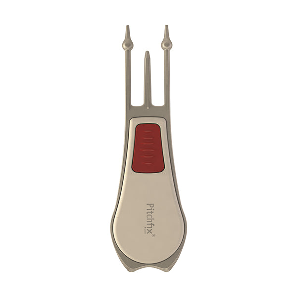 White and red Pitchfix Tour Edition 2.5 Divot Tool